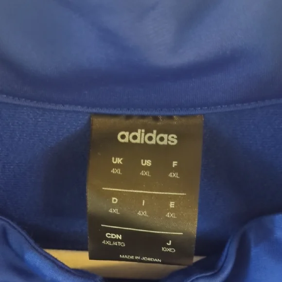 Adidas Men's Blue Track Jacket - 4XL - Picture 2 of 4